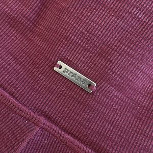 Maroon prAna leggings high waist + pockets